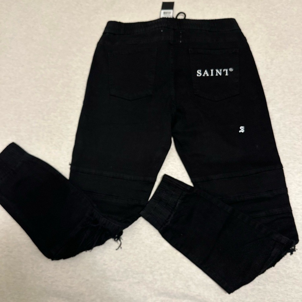 Men's Slim Black Jeans‎ - Picture 5 of 6